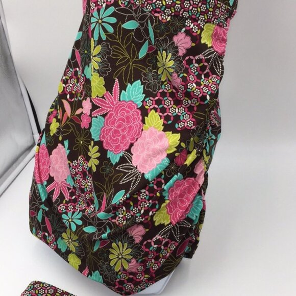 Motherhood Maternity Floral 2 Piece Tankini Swimsuit Size Medium - Picture 8 of 12